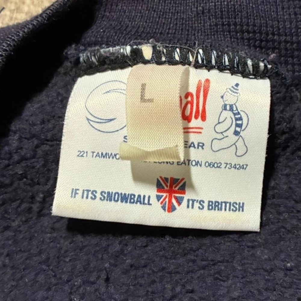 Vintage 1970s Navy blue Stratford Upon Avon William Shakespeare crewneck - Picture 6 of 8